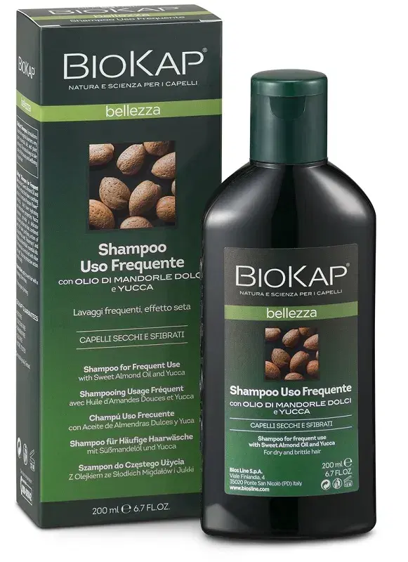 Biokap Bellezza Shampoo Uso Frequente Per Capelli Secchi E Sfibrati 200 ml