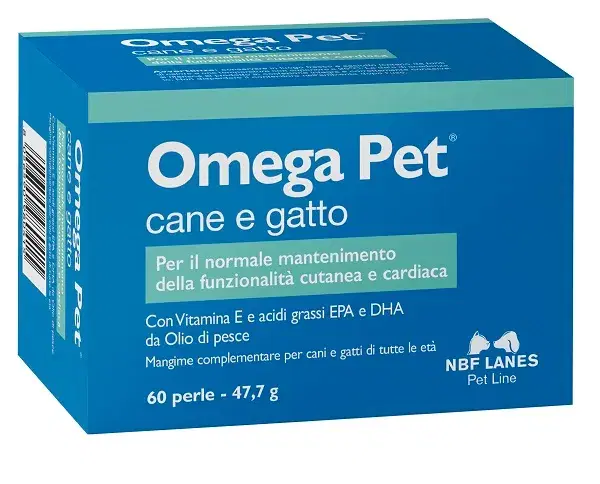 Nbf Lanes Omega Pet Perle Integratore Di Omega 3 Cani E Gatti 60 Perle