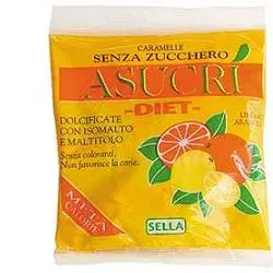 Sella Asucri Caramelle Senza Zucchero Gusto Arancia e Limone 40 g