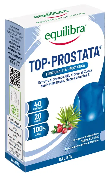 Equilibra Top Prostata Integratore Benessere Vie Urinarie 40 Capsule
