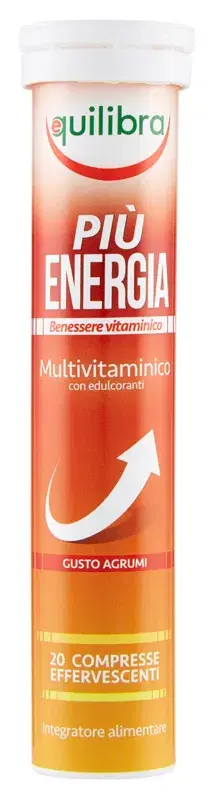 Più Energia Integratore Effervescente 20 Compresse da 90g
