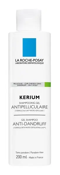 La Roche Posay Kerium Shampoo Gel Lenitivo per Forfora Grassa 200 ml