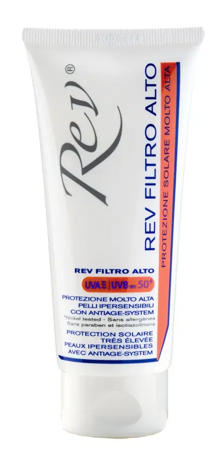 Rev Filtro Alto Crema con Protezione Solare Alta SPF 50+ 100 ml