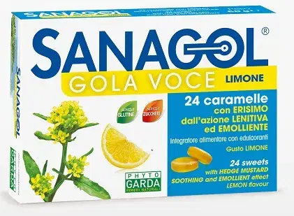 Sanagol Gola Voce Gusto Limone 24 Caramelle