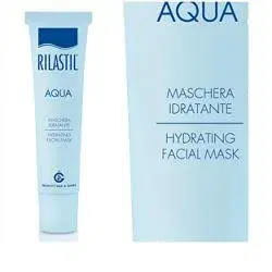Rilastil Aqua Maschera Idratante Viso Trattamento Riparativo 75 ml