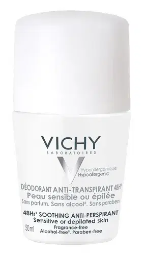Vichy Deodorante Anti-traspirante 48h Ipoallergenico per Pelli Sensibili 50 ml