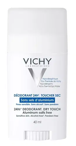 Vichy Deodorante 24h Effetto Asciutto Ipoallergenico per Pelli Sensibili 40 ml