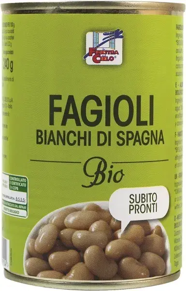 La Finestra sul Cielo Fagioli Bianchi di Spagna in Lattina 400 g