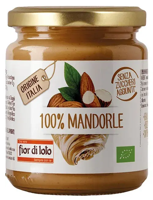 Fior di Loto Crema Mandorle Tostate 100% Naturale 200 g