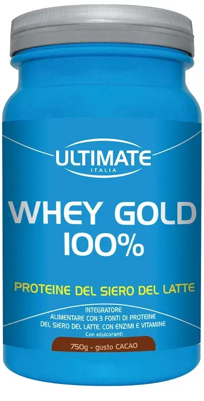 Ultimate Whey Gold 100% Integratore Di Proteine Gusto Cacao 750 g