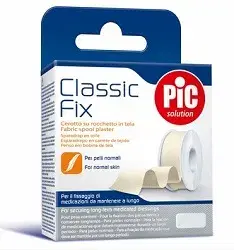 Pic Classic Fix Cerotto su Rocchetto Tela Bianca Fustella 2,5 cm x 5 m