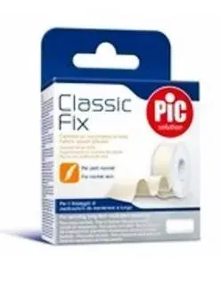 Pic Classic Fix Cerotto su Rocchetto Tela Bianco 5 cm x 5 m Fustella
