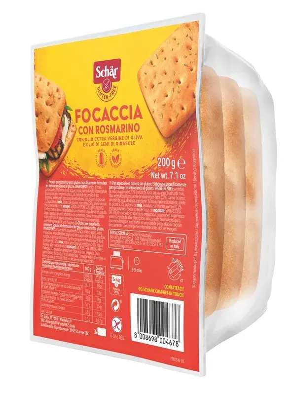 Schar Focaccia Con Rosmarino Senza Glutine 200 g