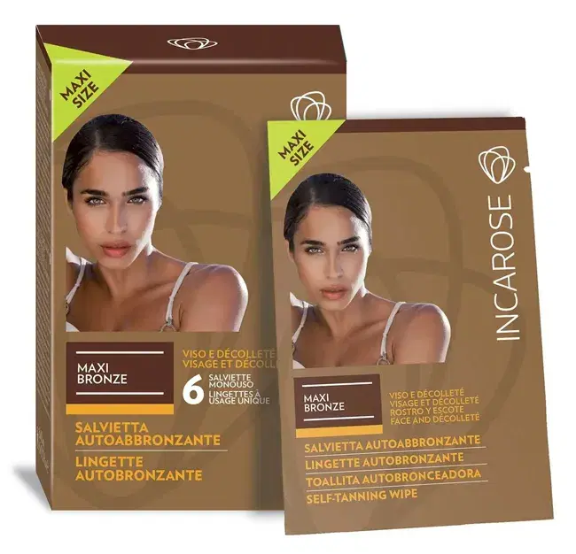Incarose Maxi Bronze Salviette Autoabbronzanti 6 pezzi