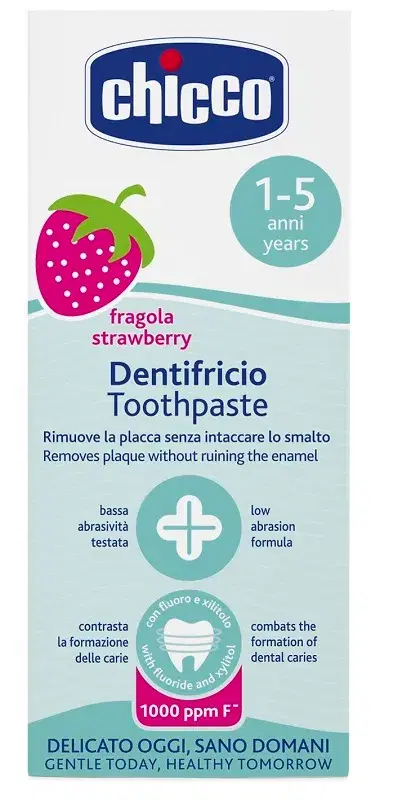 Chicco Dentifricio Fragola 50 Ml 12m+ Con Fluoro
