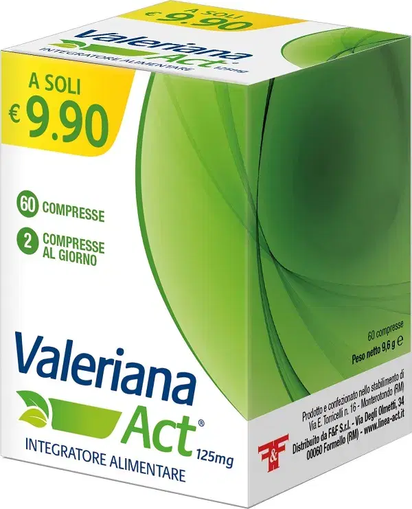 Valeriana Act Integratore per Favorire il Rilassamento 60 Compresse