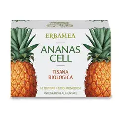 Erbamea Ananas Cell Tisana Biologica Integratore Alimentare 20 Bustine