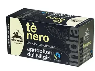 Tè Nero in Filtri Biologico Fairtrade Alce Nero 20 Bustine