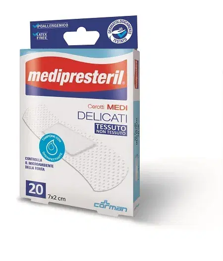 Medipresteril Cerotti Delicati Medi 7x2 cm 20 Pezzi