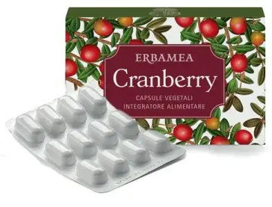 Erbamea Cranberry Integratore per il Benessere delle Vie Urinarie 24 Capsule