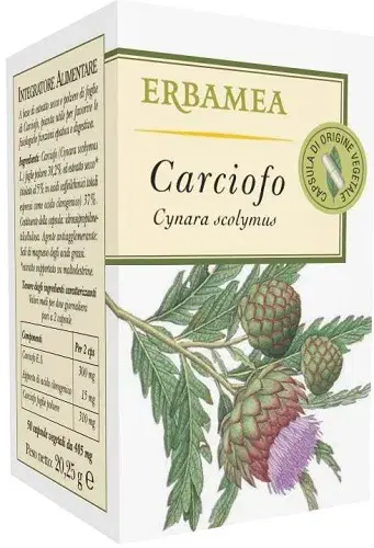 Carciofo Integratore Naturale Erbamea 50 Opercoli
