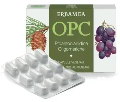 Erbamea OPC Integratore Vegetale 500mg  24 Capsule