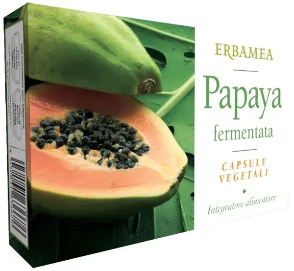 Erbamea Papaya Fermentata Integratore Alimentare 20 Capsule Vegetali