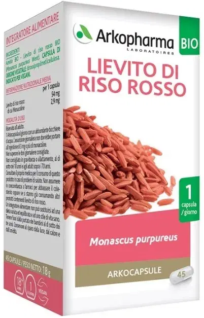 Arkocapsule Lievito Di Riso Rosso Integratore per il Colesterolo 45 Capsule
