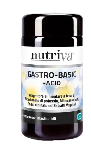 Nutriva Gastro-Basic Integratore Acidità Gastrica 60 Compresse