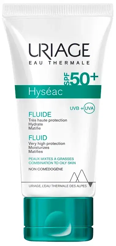 Uriage Hyseac SPF50+ Fluido Solare Opacizzante Viso Protezione Molto Alta 50 ml