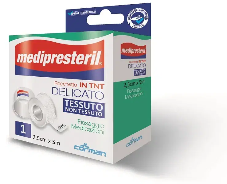 Medipresteril Rocchetto Delicato in Tnt 2,5 cm x 5 m 1 Pezzo