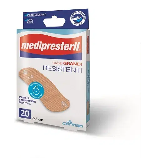 Medipresteril Cerotti Resistenti Medi 7x2 cm 20 Pezzi