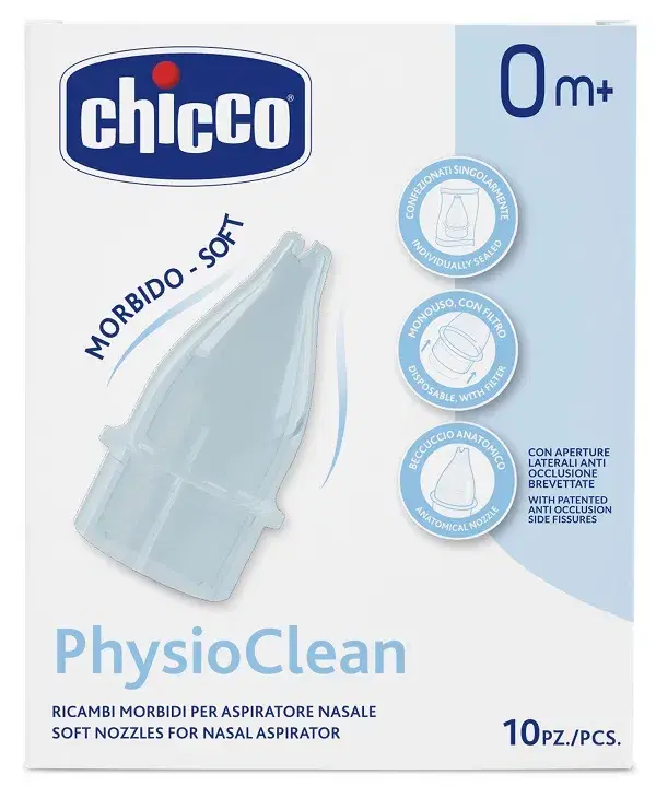 Chicco Ricambi Morbidi Per Aspiratore Nasale Chicco Physioclean