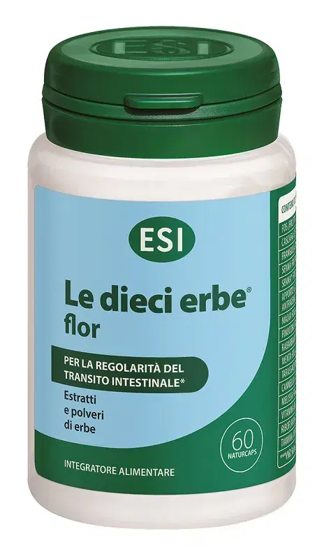 Esi Le Dieci Erbe Flor Integratore Alimentare per l'Intestino Pigro 60 Naturcaps