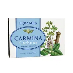Erbamea Carmina Carbone Integratore per il Sistema Digerente 24 Capsule