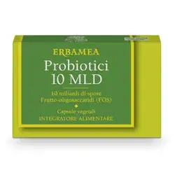 Erbamea Probiotici 10 Miliardi Integratore Alimentare 24 Capsule Vegetali