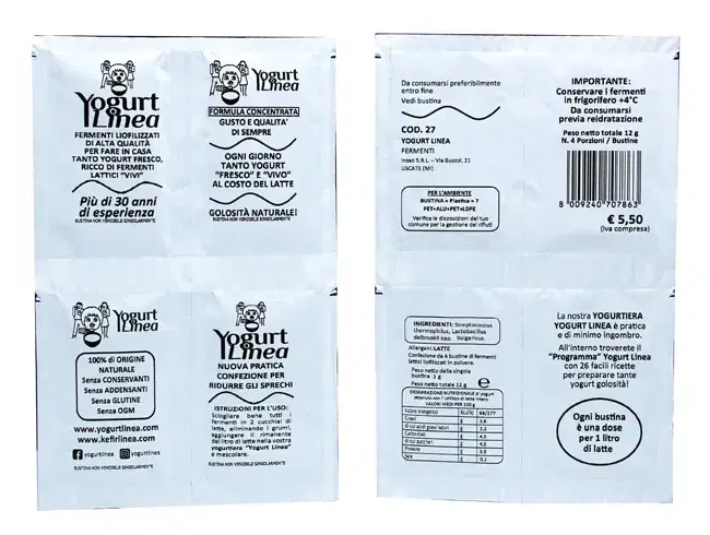 Insao Yogurt Linea Fermenti Liofilizzati 4 Bustine Da 8,5 G