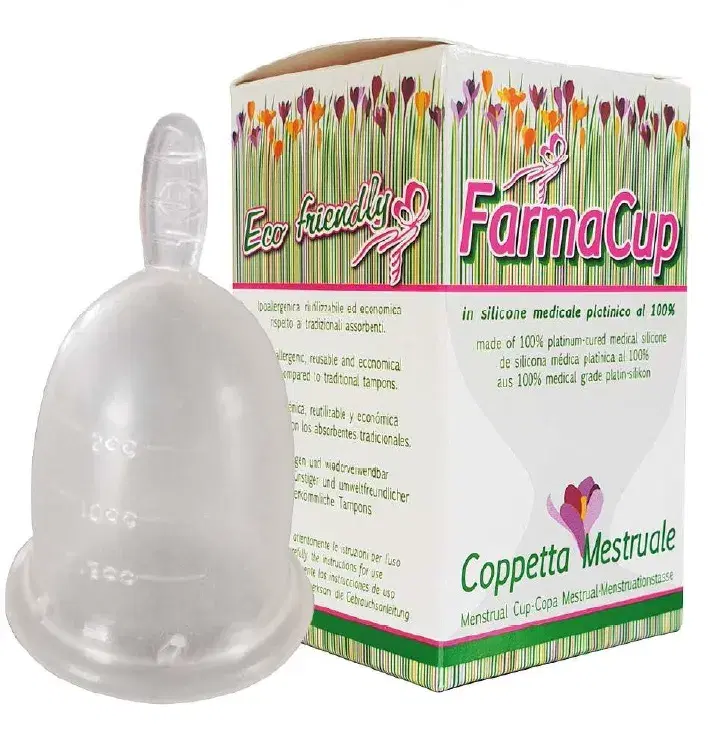 Farmacup Coppetta Mestruale Silicone Ipoallegenica Grande