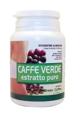 Caffe' Verde Estratto Puro Integratore Dimagrante Antiossidante 60 Capsule