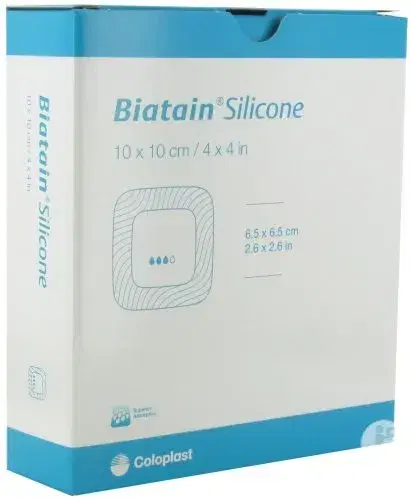 Biatain Medicazione Silicone Lite 10x10 cm 10 Pezzi