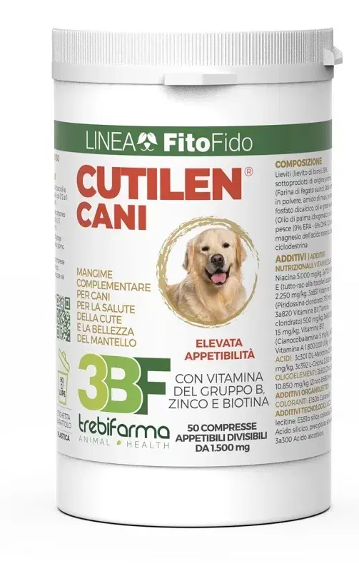 Trebifarma Cutilen Cani Integratore Salute e Bellezza del Mantello 50 Compresse