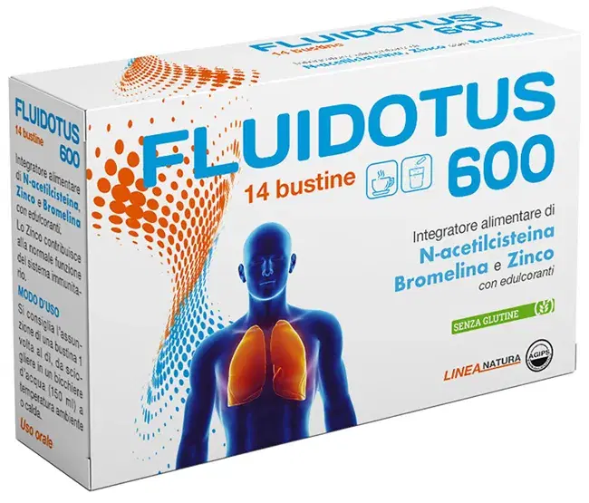 Fluidotus 600 Integratore 14 Bustine