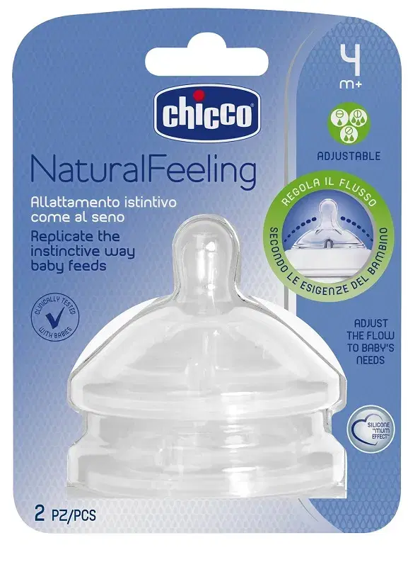 Chicco Tettarella Stepup New 4m+ Flusso Regolabile 2 Pezzi