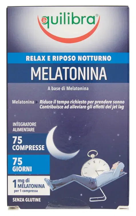 Equilibra Melatonina Integratore Sonno Relax 75 Compresse 1 Mg