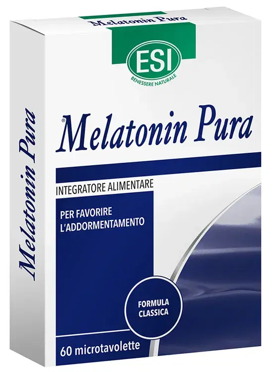 Esi Melatonin Pura Integratore per Favorire il Sonno 60 Microtavolette