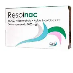 Respinac Integratore per Apparato Respiratorio 20 Compresse 1000mg