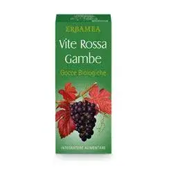 Vite Rossa Gambe Gocce Bio Erbamea Flacone 50 ml