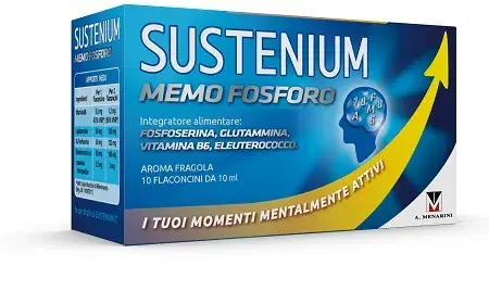 Sustenium Memo Fosforo Integratore per la Memoria 10 Flaconcini da 10 ml