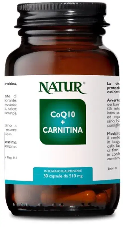 CoQ10+Carnitina Integratore Naturale 30 Capsule