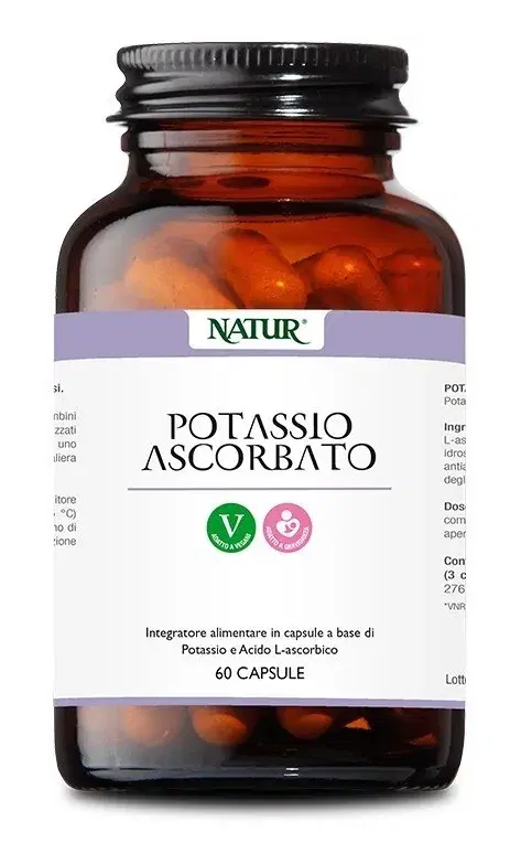 Natur Potassio Ascorbato Integratore Alimentare 60 Capsule